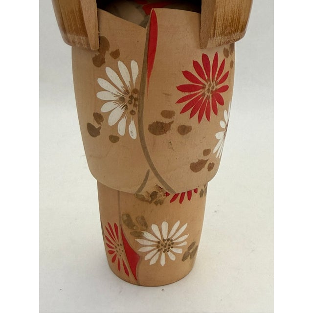 Vintage Japanese Sosaku Creative Kokeshi Doll For Sale - Image 12 of 16