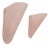 Vintage Triangular Conical Wall Sconces in Pink Frosted Glass from Lumal-It, 1990s, Set of 2 For Sale