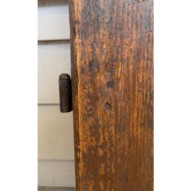 18Thc Original Painted Door From New England For Sale - Image 11 of 14