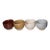 Late 20th Century Japanese Studio Pottery Yunomi & Sake Cups in Earth Tone Glazes - Set of 5 For Sale