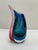 Mid-Century Modern Blue, Red, and Green Sommerso Vase in Murano Glass attributed to Flavio Poli, Italy, 1960s For Sale - Image 3 of 5