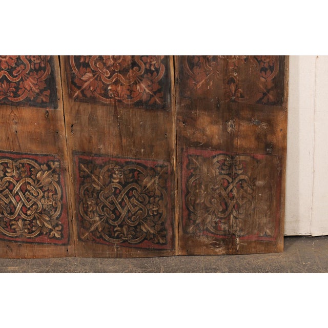 19th Century Large Italian Painted Wood Panel, 19th C. For Sale - Image 5 of 11