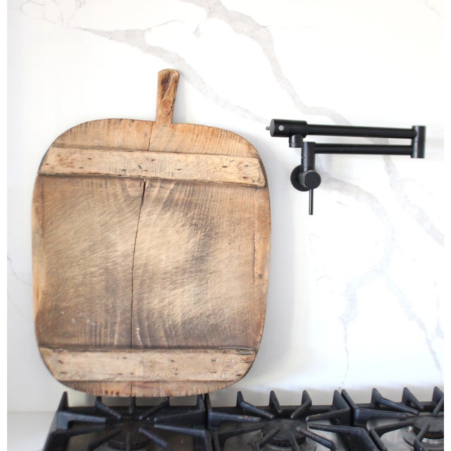 Late 19th Century Ext. Large Antique French Handmade Charcuterie Breadboard For Sale - Image 5 of 7