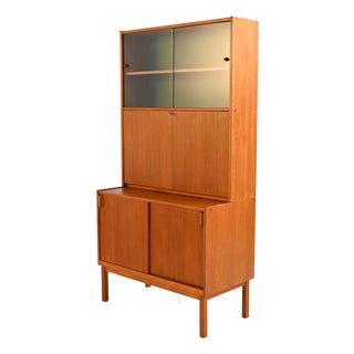 Bookcase with Bar Cabinet by Erik Wørts for Bodafors, 1960s For Sale