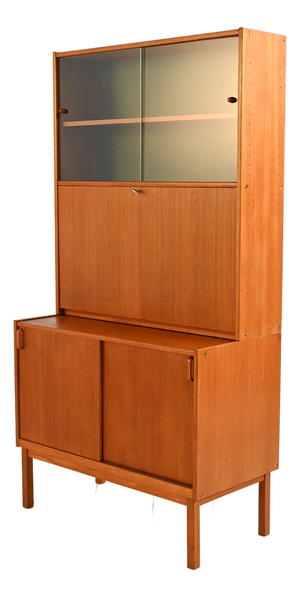 Bookcase with Bar Cabinet by Erik Wørts for Bodafors, 1960s