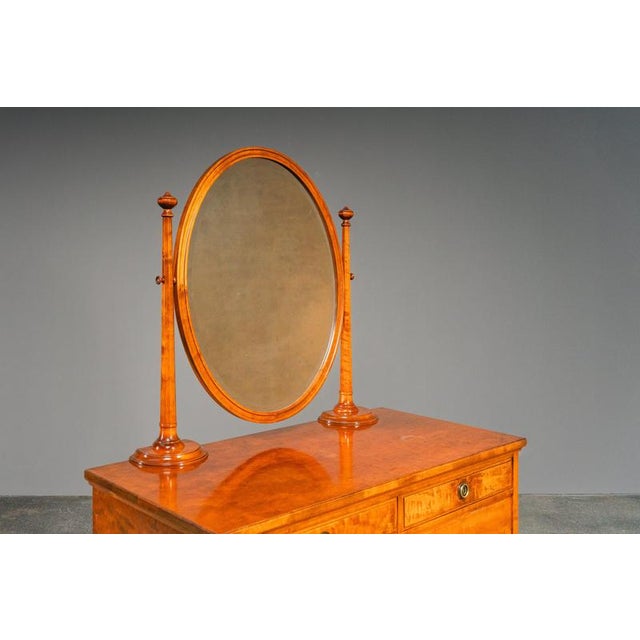Early 20th Century Art Nouveau Chest of Drawers with Mirror For Sale - Image 8 of 18