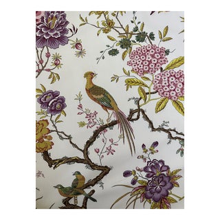 Manuel Canovas Pavillon De Bidaine Cotton Fabric 3 Yards For Sale
