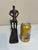 Modernist Handcrafted Iron Cyclist Sculpture For Sale - Image 4 of 6