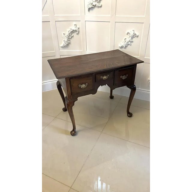 Antique George III Oak Lowboy For Sale - Image 14 of 14