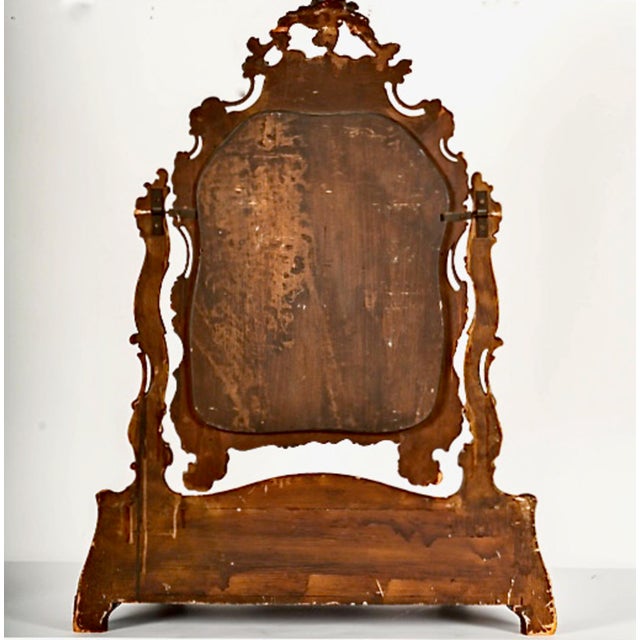 Venetian Carved and Painted Vanity Mirror For Sale - Image 15 of 16