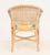 Tan Modern Rattan Upholstered Armchair For Sale - Image 8 of 9