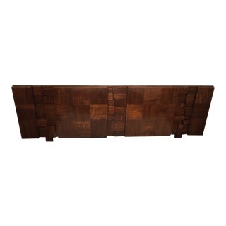 1970s Lane Brutalist Mosaic King/Queen Headboard For Sale