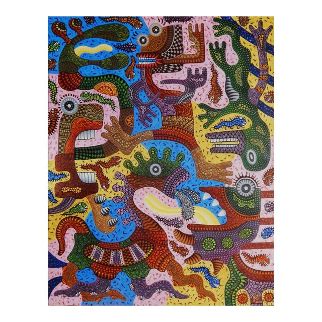 Kusbudiyanto, Pandemic, 2020, Acrylic on Canvas For Sale