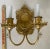 Antique Brass Wall Sconce Baroque Style Two Light 12” tall 8” across