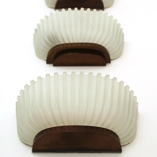 1940s Mid-Century Modern Italian Wall Lamps by Archimede Seguso, 1940s, Set of 2 For Sale - Image 5 of 6