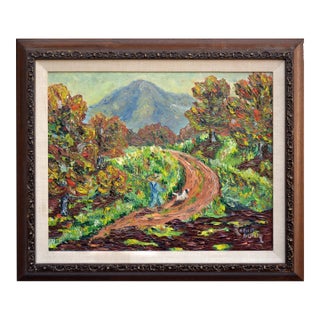 Mid Century Mt. Tamalpais in Autumnal Landscape For Sale