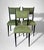 Ico Parisi Ico Parisi Style – Set of 6 Ebonized Wood Chairs With Green Upholstery For Sale - Image 4 of 18