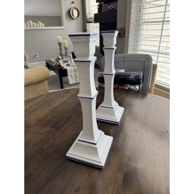 1980s Vintage Italian Candle Holders -Set of 2 For Sale - Image 5 of 5