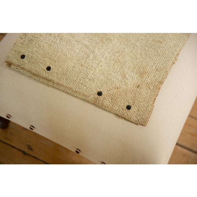 Old New House Handmade Canvas Changeable Rug Fragment Ottoman Coffee Table For Sale - Image 4 of 18