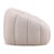 Contemporary Modern Tufted Ivory Swivel Chair For Sale - Image 3 of 6