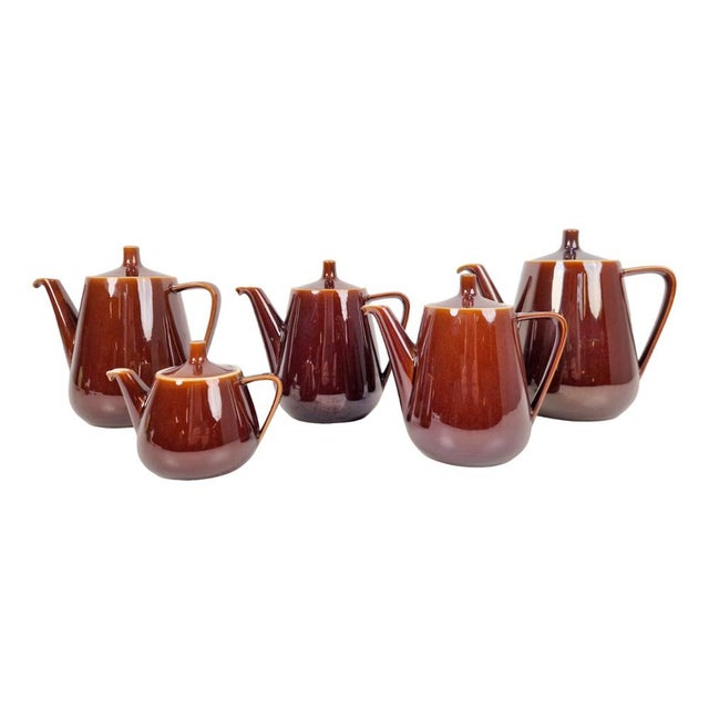Porcelain Tea Pots from Villeroy & Boch, Set of 5 For Sale - Image 9 of 9