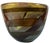 Lithuanian Art Glass Signed Mauve Yellow Centerpiece Bowl For Sale In New York - Image 6 of 13