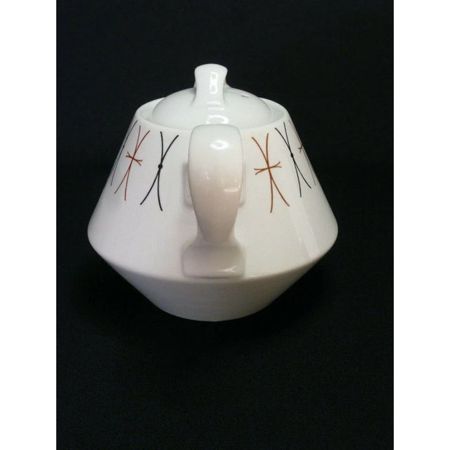 Ceramic Mid Century Modern Flare Ware "Mynah" Teapot by Hall China For Sale - Image 7 of 13