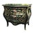 Mid 20th Century 1950s French Louis XVI Black Floral Beech Commode Chest For Sale - Image 5 of 10