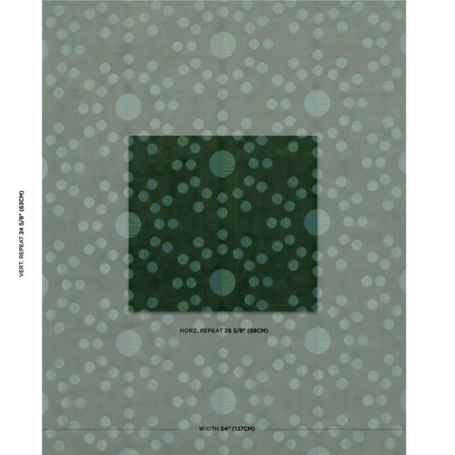 Created in collaboration with architect Adam Charlap Hyman and his mother, artist Pilar Almon, Moon Phase Velvet in green...