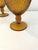 Indiana Glass Company Vintage Indiana Glass Amber Tiara Goblets, Set of 4 For Sale - Image 4 of 5