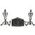 19th Century Wrought Iron Andiron & Firebox Set For Sale - Image 13 of 13