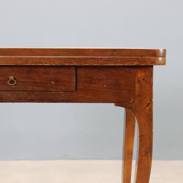 Walnut and Poplar Game Table For Sale - Image 5 of 11