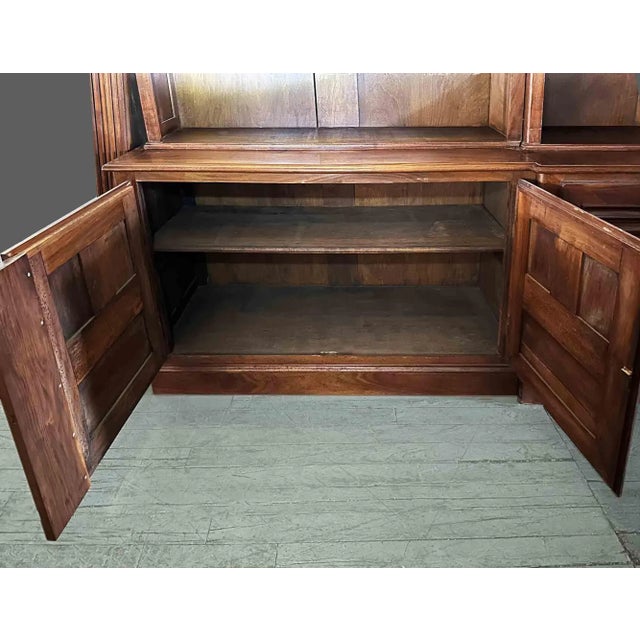 Mid 20th Century French Walnut Bookcase For Sale - Image 5 of 8
