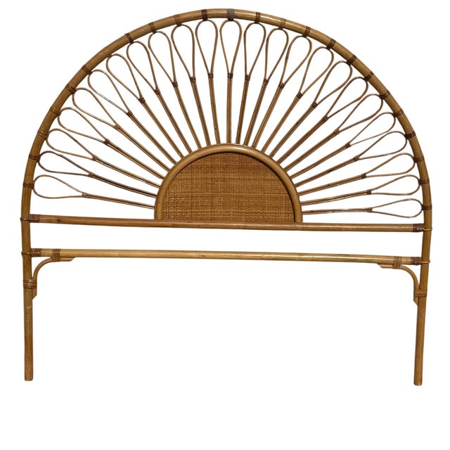 Vintage Rattan Headboard, France, 1960s For Sale - Image 10 of 10
