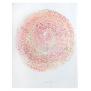 Alan Sonfist - Tree Trunk Series Pink 2 Litho For Sale