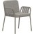 Ribbons cream armchair by mowee dimensions: d60 x w62 x h83 cm (seat height 48). Material: aluminum and upholstery....