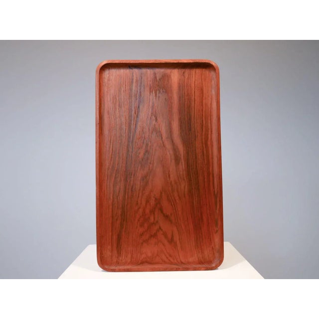 Amazing solid teak tray from Karl Holmberg AB Sweden 1950s. This tray is made out from one solid piece om teak. This piece...