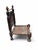 Antique Afghan / Nuristani Folk Art Chair, Hand-Painted Polychrome Wood & Woven Seat For Sale - Image 4 of 12