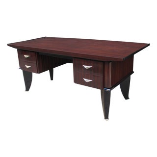 Early 20th Century Sanyas et Popot Art Deco Desk For Sale