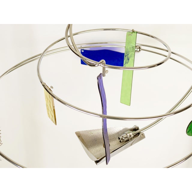 Glass and Chrome Pated Metal Melissa Pendant Light by Toni Cordero for Artemide, 1990s For Sale - Image 11 of 18