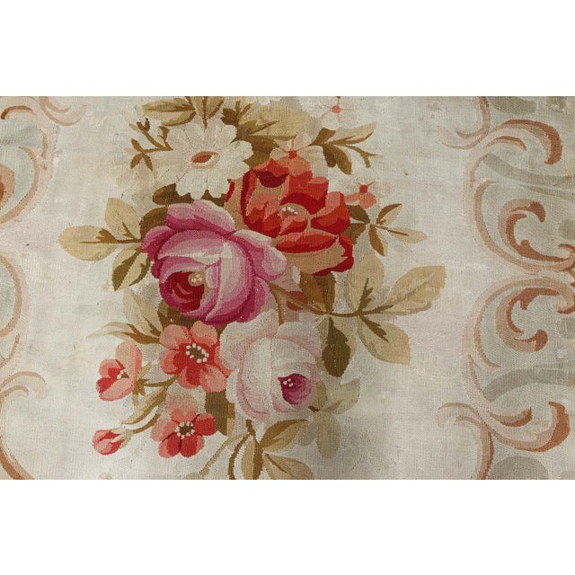Antique French Aubusson Rug For Sale - Image 4 of 7