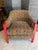 2000 - 2009 Hollywood Regency Leopard Themed Accent Chair and Ottoman Set For Sale - Image 5 of 12