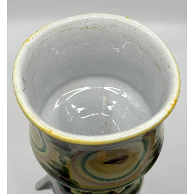 Green Mid 20th Century Bjorn Winblad Whimsical Pottery Face Vase For Sale - Image 8 of 12