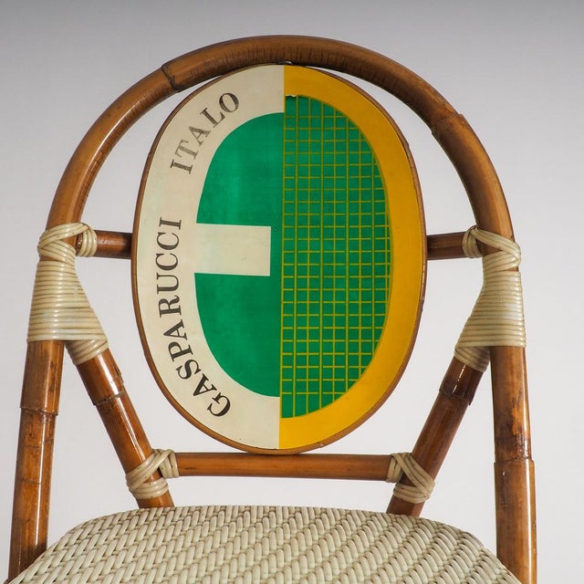 Vintage Bistro Chairs by Italo Gasparucci for ECC Tennis Tournament Antwerp, 1980s, Set of 2 For Sale - Image 14 of 17