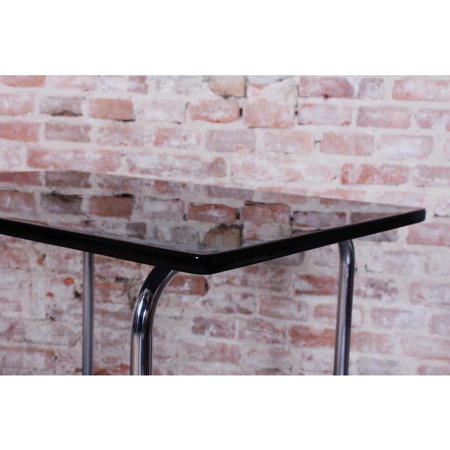 1930s Bauhaus Table in Chrome-Plated Steel by Hynek Gottwald, 1930s For Sale - Image 5 of 11