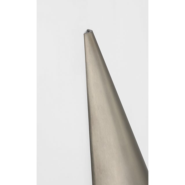 Metal Kelly Wearstler for Visual Comfort Signature Piel 20" Indoor/Outdoor Wall Wash in Pewter For Sale - Image 7 of 10