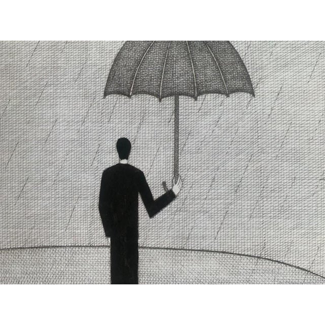 Joanna Wiszniewska Domańska, Man in a Rain, Offset Print on Paper, 2024 For Sale - Image 4 of 6