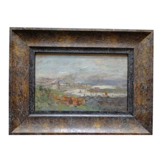 Bertram Walter Priestman R.A [1868-1951] View of a Northern Town, Probably in Yorkshire Painting For Sale