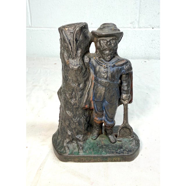 Up for sale is an antique hand-painted cast iron "Captian Kidd" still bank by Blodgett & Clapp Company in 1901. This...