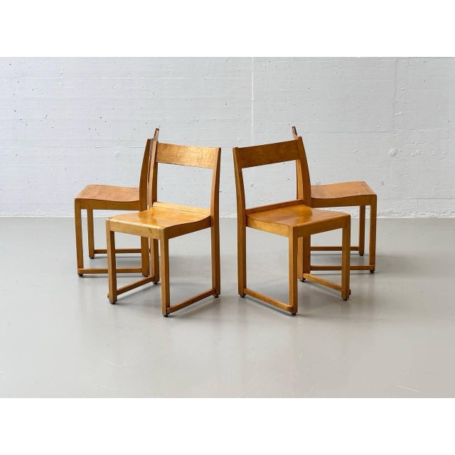 1940s Orchestra Chairs by Sven Markelius, 1940s, Set of 4 For Sale - Image 5 of 18